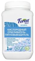 Кислородный отбеливатель, кислородный пятновыводитель Forest clean для белого и цветного, перкарбонат натрия с комплексом усилителей, без хлора, 1 кг