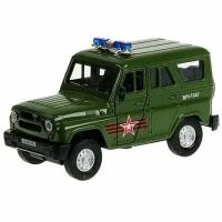 Технопарк Машина UAZ HUNTER Армия России 12 см со светом и звуком, металл НUNТЕR-12SLАRR-GN с 3 лет