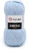 Пряжа для вязания YarnArt 'Jeans Plus' 100гр 160м (55% хлопок, 45% полиакрил) (75 голубой), 5 мотков