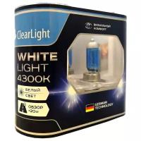 CLEARLIGHT MLH27WL MLH27WL_лампа! галогеновая 12V H27 27W PG13 4300K (бокс 2шт) White Light