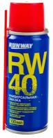 Смазка универсальная RW-40 (аналог WD-40) 100 мл, аэрозоль с трубочкой, RUNWAY, RW6094