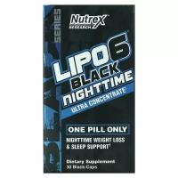 Жиросжигатели Nutrex Lipo-6 Black Ultra Concentrate Nighttime 30 капс