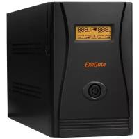 EXEGATE ИБП EP285494RUS ИБП SpecialPro Smart LLB-1200. LCD. AVR. EURO. RJ. USB <1200VA 750W, LCD, AVR, 4 евророзетки, RJ45 11, USB, Black>