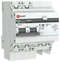 Дифференциальный автомат EKF АД-2S 2П 100 мА 4.5 кА AC электронный 40 А 100 мА