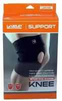 Суппорт колена LiveUp KNEE SUPPORT цвет:черный, размер:onesize