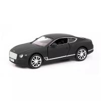 Машинка металлическая Uni-Fortune RMZ City серия 1:32 The Bentley Continental GT 2018, цвет черный матовый, двери открываются