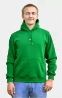 Магазин Толстовок - Green Hoodie Man Classic Мужская зеленая толстовка худи классическая 320гр/м.кв, XL-52-Unisex-(Мужской)