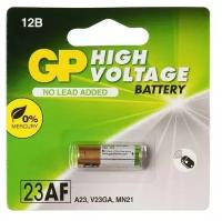 Батарейка алкалиновая GP Mercury Free, А23 (23AF, V23GA, MN21)-1BL, 12В, блистер, 1 шт