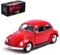 Машина инерционная Автоград Volkswagen beetle 1967, 1:32, открываются двери, цвет красный (554017SB)