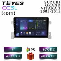 Штатная автомагнитола Teyes CC3L/ 4+32GB/ 4G/ Suzuki Grand Vitara 3/ Сузуки Гранд Витара 3/ головное устройство/ мультимедиа/ 2din/ магнитола android