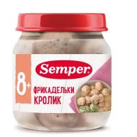 Semper - пюре фрикадельки Кролик, 8 мес., 100 гр