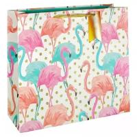 Пакет подарочный Perfect Craft Розовый фламинго, 36х32х12 см