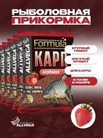 Прикормка ALLVEGA "Formula Carp Strawberry" 0,9кг (карп клубника) 5 пакетов по 0,9 кг