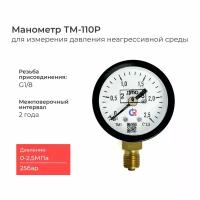 Манометр ТМ-110P.00(0-2.5 MРа)G1/8 класс точности 2,5 диаметр 40 мм