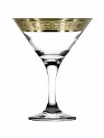 Подарочный набор бокалов для мартини/коктейлей с алмазной гравировкой PROMSIZ Ориентал, 190 мл, 6 шт