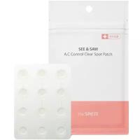 The Saem Противовоспалительные патчи от прыщей See & Saw A.C Control Clear Spot Patch