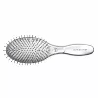 Щётка Expert Care Oval Nylon Bristles Silver с керамической поверхностью