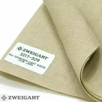 Канва ZWEIGART Edinburgh 35 ct. (35x50 см, цвет-309 светлый мокко, 100% лён, артикул 3217/309 )