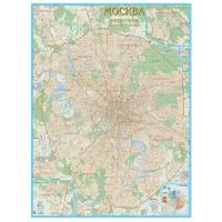 Геоцентр Карта Москвы с каждым домом в металлической рамке (М21/2АГТ), 210 × 157 см