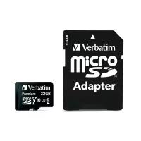 Карта памяти Verbatim microSDXC Class 10 UHS-1 32GB + SD adapter