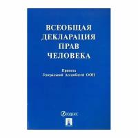 Всеобщая декларация прав человека Проспект Кодекс. Принята Генеральной Ассамблеей ООН. 2023 год