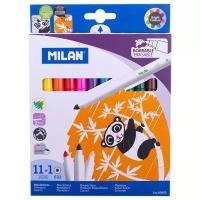 Milan Фломастеры исчезающие 11 цветов +1 стирающийся Milan, 80093