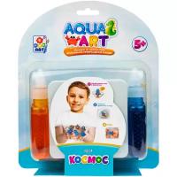 Набор для творчества 1TOY AquaArt "Космос", 1 формочка, 2 краски по 50 мл