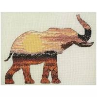 Набор для вышивания MAIA 'Силуэт слона' 20х26 см