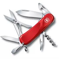 Нож перочинный Victorinox Evolution S14, 85 мм, 14 функций, с фиксатором лезвия, красный