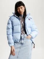 Куртка для женщин Tommy Jeans Цвет: голубой Размер: XS