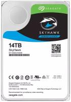 Жесткий диск HDD 14Tb Seagate, SATA-III, 256Mb, 7200rpm, SkyHawk (ST14000VX0008)