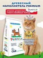 Наполнитель древесный "PrettyCat Wood Granules" 10 кг