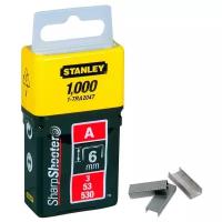 Скобы STANLEY 1-TRA204T тип 53 для степлера, 6 мм