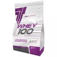 Протеин сывороточный 2270 гр, для набора мышечной массы, Trec Nutrition Whey 100, вкус: ваниль