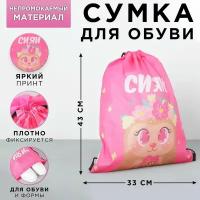 Болоньевая сумка для обуви «Сияй!», 33х43х0,5 см