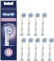 Набор насадок Oral-B Sensitive Clean для вибрационной щетки, белый, 9 шт