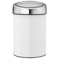 Мусорный бак Brabantia Touch Bin (3л), Белый, 364488