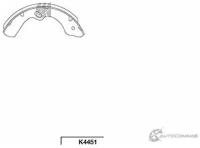 Колодки тормозные KASHIYAMA K4451