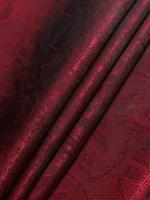 Ткань подкладочная красная для одежды MDC FABRICS S845\9 для шитья. Поливискоза, жаккард. Отрез 1 метр