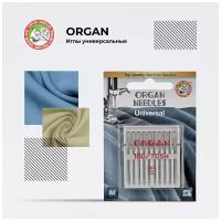 Игла/иглы Organ Universal 10/90, серебристый, 10 шт