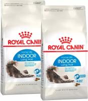 ROYAL CANIN INDOOR LONG HAIR для взрослых кошек живущих дома для вывода шерсти (2 + 2 кг)