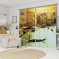 Фотошторы Venice -Grand Canal Ш150xВ195 см. 2шт. Габардин на тесьме