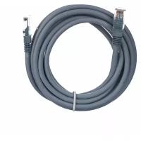 Патч корд 3м TELECOM UTP категория 6 RJ45 интернет кабель 3 метр LAN сетевой Ethernet патчкорд серый (NA102-UTP-C6-3M)