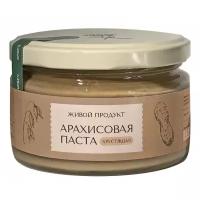 Паста арахисовая хрустящая Живой Продукт, 225 г, стеклянная банка