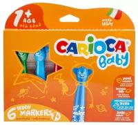 Фломастеры 6цв Carioca Baby 6.0 мм суперсмываемые от 1 года