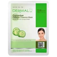 DERMAL Cucumber Collagen Essence Mask Тканевая маска с коллагеном и экстрактом огурца