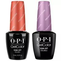 Гель-лак OPI GELCOLOR, Комплект 2 цвета. (1. It's a Piazza Cake 2.One Heckla of a Color!) Объем 15 мл