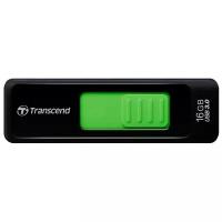 Флешка Transcend JetFlash 760 16Gb чёрный/зеленый