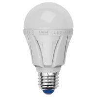 Лампа светодиодная Uniel, Яркая LED-A60 10W/NW/E27/FR PLP01WH E27, A60, 10Вт, 4000К