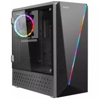 Корпус Ginzzu SL200 вентилятор 1*12LED, RGB лента, акриловое стекло на петлях